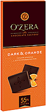 Шоколад горький с апельсиновым маслом Dark&Orange «OZera», 90 г