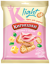 Сухарики со вкусом ветчины с сыром «Кириешки Light», 80 г