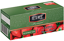 Strawberry чай зеленый с клубникой, 25 пакетиков «ETRE», 50 г