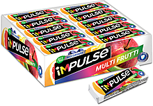 Жевательная резинка со вкусом Multi-Frutti, без сахара «Impulse», 14 г