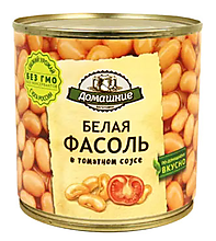 Фасоль белая в томатном соусе «Домашние заготовки», 400 г