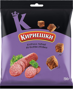 Сухарики со вкусом салями «Кириешки», 200 г Сухарики со вкусом салями «Кириешки», 200 г