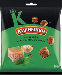 Сухарики со вкусом холодца с хреном «Кириешки», 200 г Сухарики со вкусом холодца с хреном «Кириешки», 200 г