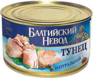 Тунец натуральный «Балтийский невод», 240 г Тунец натуральный «Балтийский невод», 240 г