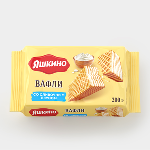 Вафли «Сливочные» «Яшкино», 200 г Вафли «Сливочные» «Яшкино», 200 г