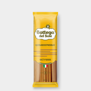 Макаронные изделия «Фетучини», цельнозерновые «Bottega del Sole», 500 г