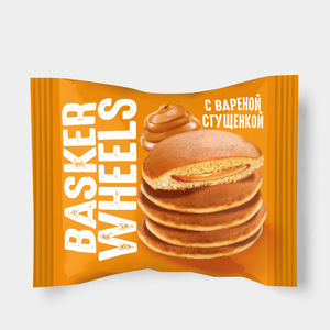 Панкейк с начинкой «варёная сгущёнка» «Basker Wheels», 36 г