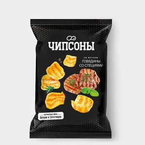 Чипсы со вкусом говядины со специями «Чипсоны», 40 г Чипсы со вкусом говядины со специями «Чипсоны», 40 г
