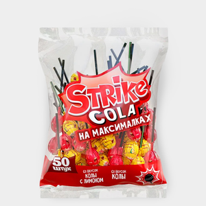 Карамель на палочке «Cola на максималках» «Strike», 565 г