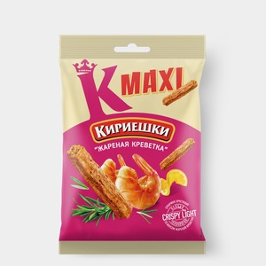 Сухарики со вкусом жареных креветок «Кириешки Maxi», 60 г Сухарики со вкусом жареных креветок «Кириешки Maxi», 60 г