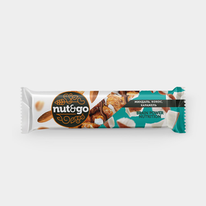 Батончик с миндалём, кокосом, карамелью «Nut&Go», 36 г