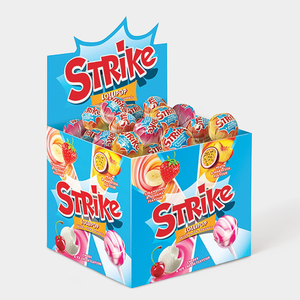 Карамель на палочке с молочно-фруктовым вкусом «Strike», 11,3 г