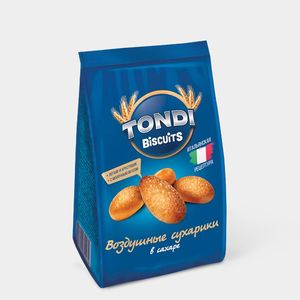 Воздушные сухарики в сахаре с молочным вкусом «Tondi», 94 г Воздушные сухарики в сахаре с молочным вкусом «Tondi», 94 г