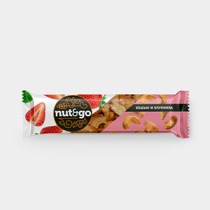 Батончик «Кешью и клубника» «Nut&Go», 36 г