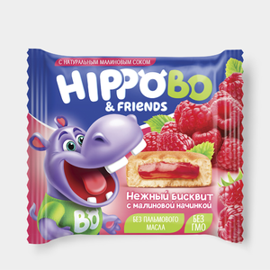 Пирожное бисквитное с желейной начинкой со вкусом малины «HIPPO BONDI & FRIENDS», 32 г Пирожное бисквитное с желейной начинкой со вкусом малины «HIPPO BONDI & FRIENDS», 32 г