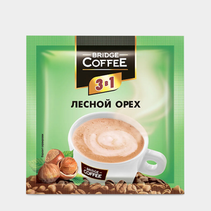 Напиток кофейный 3 в 1 с ароматом лесного ореха «Bridge Coffee», 20 г