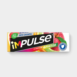 Жевательная резинка со вкусом Multi-Frutti, без сахара «Impulse», 14 г Жевательная резинка со вкусом Multi-Frutti, без сахара «Impulse», 14 г