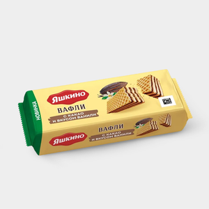 Вафли с какао и вкусом ванили «Яшкино», 300 г