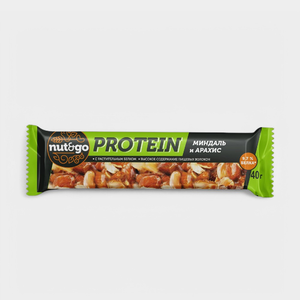 Батончик Protein миндаль и арахис «Nut&Go», 36 г