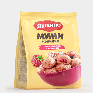 Пряники с малиновой начинкой «Яшкино», 300 г Пряники с малиновой начинкой «Яшкино», 300 г