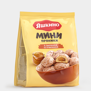 Пряники с вареной сгущенкой «Яшкино», 300 г Пряники с вареной сгущенкой «Яшкино», 300 г