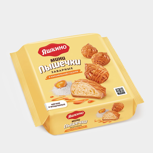 Мини-пышечки в карамельной глазури, 240 г