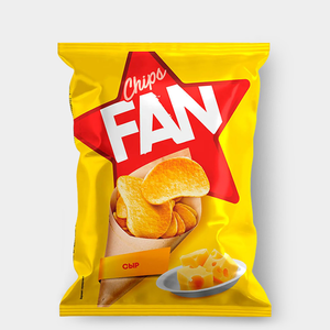 Чипсы со вкусом сыра, произведены из свежего картофеля «Fan», 65 г