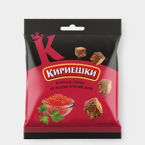Сухарики со вкусом красной икры «Кириешки», 40 г