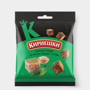 Сухарики со вкусом холодца с хреном «Кириешки», 40 г Сухарики со вкусом холодца с хреном «Кириешки», 40 г