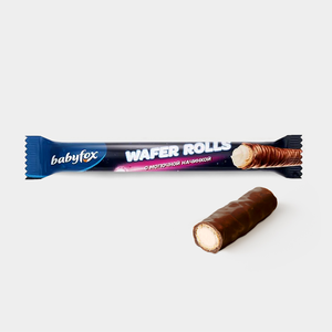 Конфеты Wafer Rolls с молочной начинкой «BabyFox» (коробка 1,5 кг)