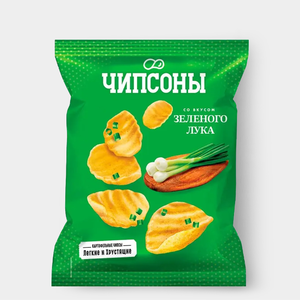 Чипсы со вкусом зелёного лука «Чипсоны», 40 г