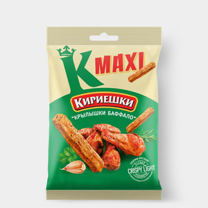 Сухарики со вкусом крылышек Баффало «Кириешки Maxi», 60 г Сухарики со вкусом крылышек Баффало «Кириешки Maxi», 60 г