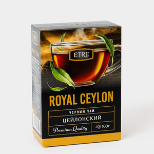 Чай Royal Ceylon черный цейлонский листовой «ETRE», 100 г Чай Royal Ceylon черный цейлонский листовой «ETRE», 100 г