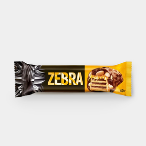 Вафли «Zебра», глазированные, 40 г