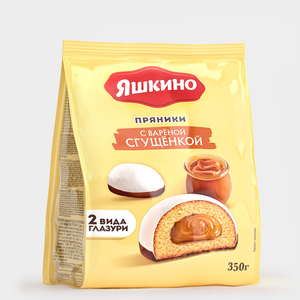 Пряники с варёной сгущёнкой «Яшкино», 350 г Пряники с варёной сгущёнкой «Яшкино», 350 г