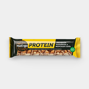 Батончик Protein, миндаль с карамелью и морской солью «Nut&Go», 40 г