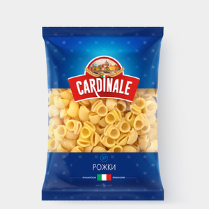 Макаронные изделия «Рожки» «Cardinale», 400 г