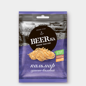 Кальмар сушёно-вяленый «Beerka», 38 г Кальмар сушёно-вяленый «Beerka», 38 г