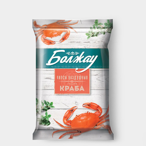 Чипсы со вкусом краба «Болжау», 45 г