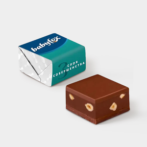 Шоколадные конфеты  Pralines Style фундук, арахис и молочный шоколад «BabyFox», 90 г