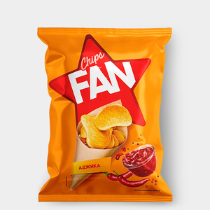 Чипсы со вкусом аджики «Fan», 250 г
