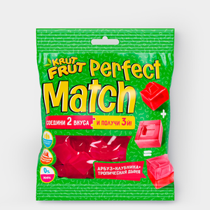 Мармелад жевательный Perfect Match, в форме кубиков «KrutFrut», 70 г Мармелад жевательный Perfect Match, в форме кубиков «KrutFrut», 70 г