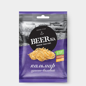 Кальмар сушёно-вяленый «Beerka», 70 г Кальмар сушёно-вяленый «Beerka», 70 г