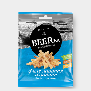 Минтай сушёно-вяленый «Beerka», 70 г Минтай сушёно-вяленый «Beerka», 70 г