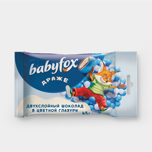 Драже двухслойный шоколад в цветной глазури «BabyFox», 45 г Драже двухслойный шоколад в цветной глазури «BabyFox», 45 г