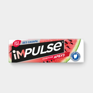 Жевательная резинка со вкусом «Арбуз», без сахара «Impulse», 14 г Жевательная резинка со вкусом «Арбуз», без сахара «Impulse», 14 г