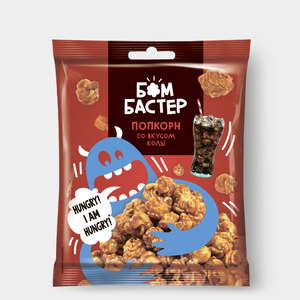 Попкорн карамельный со вкусом колы «Бомбастер», 50 г