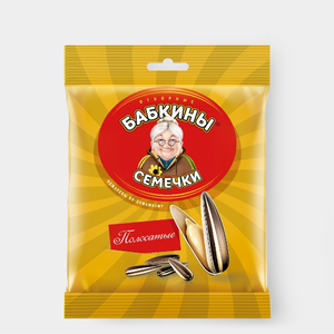 Семечки полосатые, жареные «Бабкины семечки», 90 г