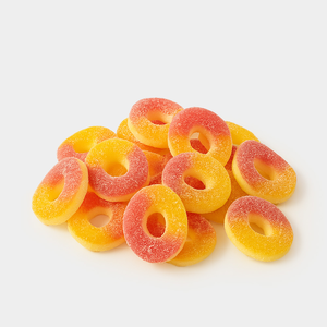 Мармелад жевательный «Колечки со вкусом персика» «KrutFrut» (упаковка 0,5 кг) Мармелад жевательный «Колечки со вкусом персика» «KrutFrut» (упаковка 0,5 кг)