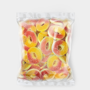 Мармелад жевательный «Колечки со вкусом персика» «KrutFrut» (упаковка 0,5 кг) Мармелад жевательный «Колечки со вкусом персика» «KrutFrut» (упаковка 0,5 кг)